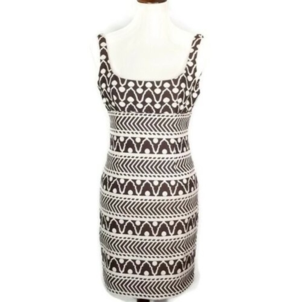Milly sundress  brown and white size 8 cotton